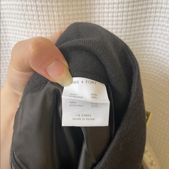 Oak + Fort wool blend high-waisted trousers - Picture 4 of 4